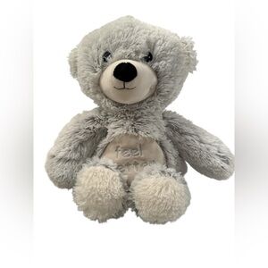 Warmies Heat Therapy Marshmallow Bear Plush Stuffed Animal Blue 15" Microwavable